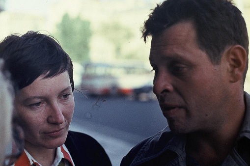 Якобсон и Ева Малярэ. Москва 1973
