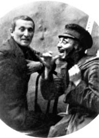Марк Шагал и Соломон Михоэлс, Москва 1921 г.