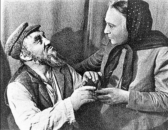 Соломон Михоэлс в роли Тевье, МосГОСЕТ, февраль 1939 г.