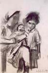 The Koretz Family. Children with the Mother