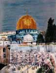 Western Wall with Dome on the Rock
