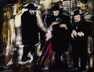 Religious Jews in a Jerusalem Street